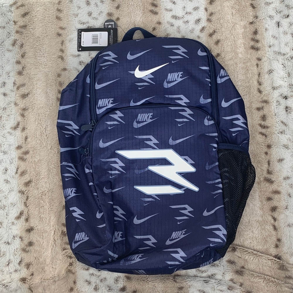 Nike Navy and White Men's Backpack NWT